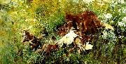 bruno liljefors ravfamilj painting